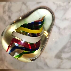 Colorful Glass Paperweight